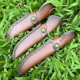 Nouveau S2262 fourreau de couteau en cuir de vachette à usage général à deux couches étui de couteau droit couvercle de lame de couteau étui de couteau de ceinture pour les loisirs de chasse et la cuisine