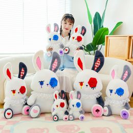 Nuevo Muñeco de conejo triste, juguete de peluche, cojín creativo, muñeca de máquina