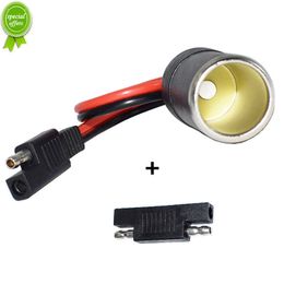 Nieuwe SAE tot vrouwelijke sigarettenaansteker kabel 14 AWG met SAE Polarity Reverse Adapter Car Chargers Sigarettenaansteker naar SAE -kabel 30 cm