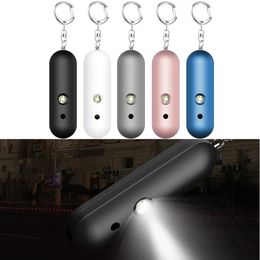 IP56 Waterdicht Persoonlijke alarm 130dB Beveiligingsalarm met Sleutelhanger LED Knipperend Licht Noodveiligheid Alarm Voor Vrouwen / Mannen / Kinderen / Ouderen