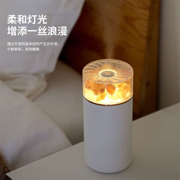 Une nouvelle lampe de sel peut ajouter de l'huile essentielle avec l'atmosphère LED Purification de l'air léger nocturne et régénération de l'eau Humidificateur