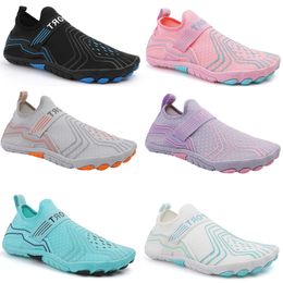 Nouvelles sandales plage chaussures d'eau hommes été natation rouge orange vert bleu rose noir violet extérieur homme femmes pantoufles séchage rapide Aqua Flats Yoga chaussette 36-45