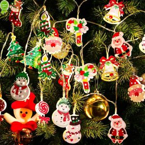 Nieuwe Santa Claus Led Lights Christmas Decorations for Home Christmas Tree Ornament Garland Kerstmis Navidad Nieuwjaarscadeaus