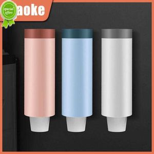 New Save Space Automatic Cup Holder Cover Design To Prevent Dust Excess Paper Cups. Paper Cup Dust Storage Rack No Hole Installation