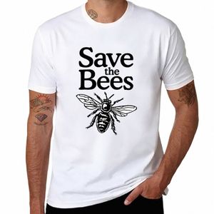 Nouveau Save The Bees Beekeeper Quote Design T-Shirt kawaii vêtements hauts uni noir t-shirts hommes E8pb #