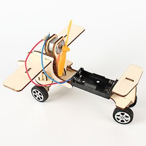 Nieuwe Wetenschappelijke Experimentele Technologie Elektrische Taxiing Vliegtuigen Kinderspeelgoed Kleine Productie Invention Handgemaakte DIY Materiaal Pakket