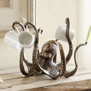 Nouvelle sculpture Octopus maison résine salon jardin paysage océan décoration de beauté
