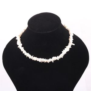 Nouveau Style de la mer pièce collier couleur blanche cristal Chic rétro créatif coquille naturelle tour de cou bijoux de mode pour enfants Femme