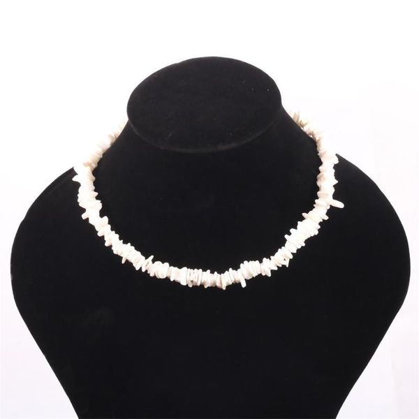 Nuevo collar de pieza de estilo marino, gargantilla de concha Natural creativa Retro elegante de cristal de Color blanco, joyería de moda para niños para mujer