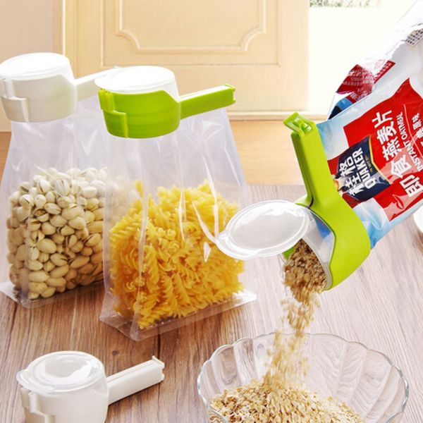 Nouveau joint pour sac de rangement des aliments pince collation pince d'étanchéité garder frais scellant pince aide en plastique économiseur de nourriture voyage cuisine outils