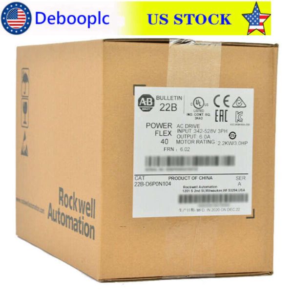 Nouveau scellé 22b-d010n104 Allen-bradley Powerflex 4.0 Kw 5 Hp Ac Drive Usa