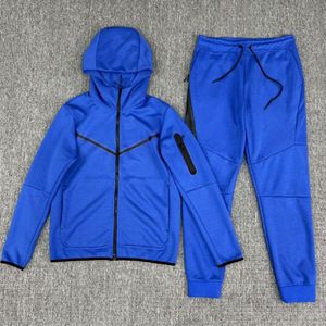 New Season Men Tech Fleece Kid Two-pièces avec survêtement épissant Zipper Four Seasons Sportswear Leisure Solid Color Tracksui