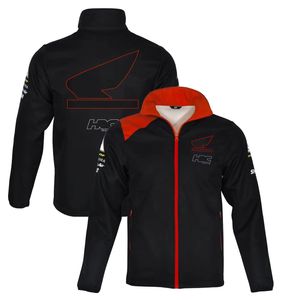 Nieuwe seizoensraceerpak Jacket Zipper Collar Leisure Motorcycle Soft Shell Coat Sweater Trui Custom Plus Size