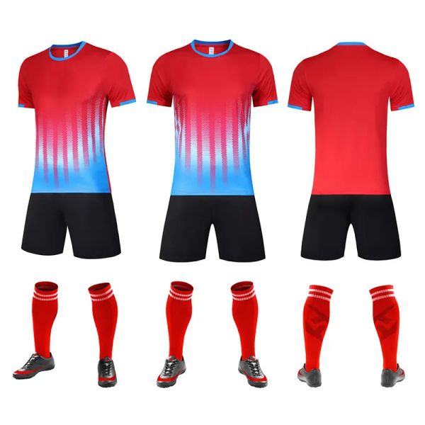 Uniformes de Football de nouvelle saison, maillot de Football personnalisé, Kits de chemise et de pantalons de Football pour hommes et enfants, taille ZZ