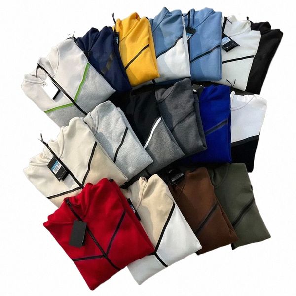 Nouvelle saison Tech Tech Fleece High Quality Mens Pants Designers Hoodies Jackets Sports Space Cotton Hoodie Full Zip Jacket U4YS #