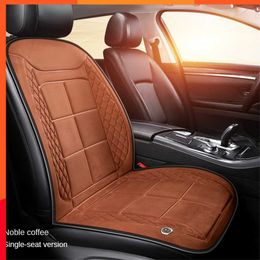 Nouveau coussin de siège 12/24 v chaud universel Durable multifonctionnel pièces d'auto tapis de protection de siège automatique 1 pièces pratique coussin de voiture en peluche