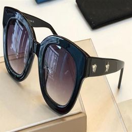 Nueva venta de gafas de sol de diseñador de moda 0208 marco de ojo de gato características del material del tablero estilo simple popular protección uv400 de alta calidad 238V