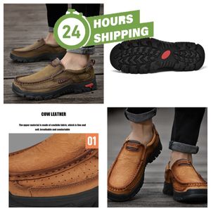 nieuwe verkoop lederen schoenen voor mannen echt leer oversized GAI loafers casual leren schoenen mannelijke wandelschoenen Zakelijk ZACHTE Mannen Mode Loafers lichtgewicht