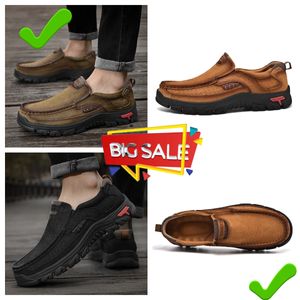 Nouvelle vente de chaussures en cuir hommes en cuir véritable mocassins surdimensionnés chaussures en cuir décontractées chaussures de randonnée GAI MALE 2024 haute qualité bigsize 38- 51