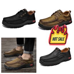 Nouvelles chaussures de vente pour hommes en cuir véritable GAI chaussures en cuir décontractées mocassins de mode d'affaires léger de haute qualité mode classique gentleman chaussure d'escalade