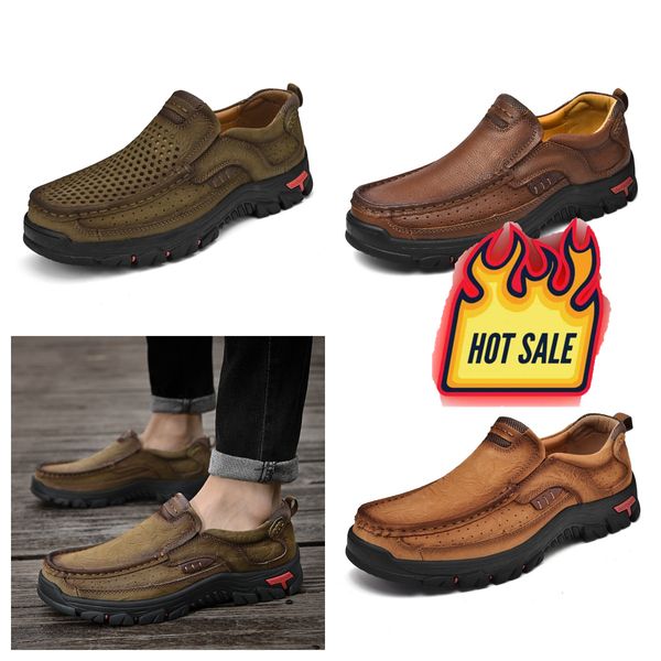 nuevos zapatos de venta para hombres mocasines GAI de cuero genuino zapatos de cuero casuales Mocasines de moda de negocios ligeros de alta calidad Moda clásica caballero Eur 38-51