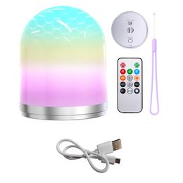 Nouvelle vente USB LED Light Night Lampes LED RGB nuit colorée de changement de couleur lampe de bureau Home Décor pour lampes de table de nuit