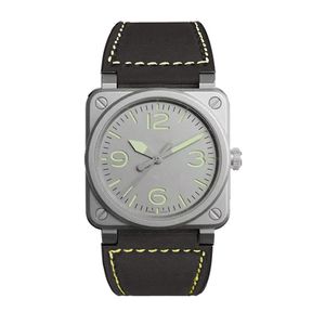 Nieuw verkocht horloge, niet-schaal, mode, vierkante schijf, roestvrij staal watch343p