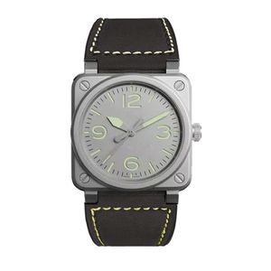 Nieuw verkocht horloge, niet-schaal, mode, vierkante schijf, roestvrij staal watch311h