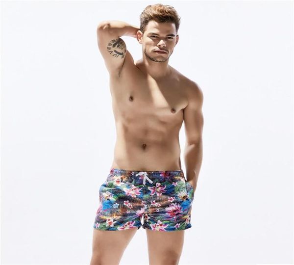Nuevos pantalones cortos Seobean florales para hombre, traje de baño de playa para hombre, Bermudas cortas para hombre, ropa de playa, traje de baño de secado rápido, talla MLXL 713067618774