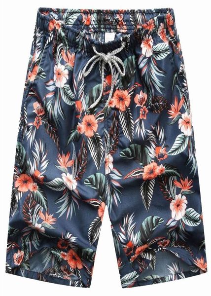 NUEVO SEOBEAN FLORAL HOMBRA CABLLO CABLO TEXTILES Men Beach Swimsuit Bermudas Bermudas Beachwear traje de baño rápido Dry5651261