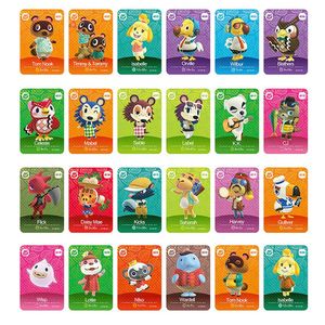 Nouvelle série 5 24 pièces cartes NFC pour carte Nintendo Animal Crossing Compatible avec Switch Wii U New 3DS 401-424295J