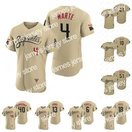 Nuevo serpientes #40 Madison Bumgarner Béisbol Jersey Zac Gallen David Peralta Nick Ahmed Ketel Marte Josh Rojas Seth Beer Cooper Hummel Pavin