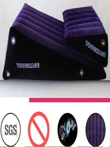 Nuevos muebles sexuales TOUGHAGE sofá almohada posición de vendaje ayudar máquina inflable para adultos Juguete BDSM con bomba infladora RG0810044013899