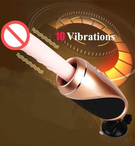 Nouvelle machine sexuelle Love Gun Set Remote rechargeable 10 Vibrations 9 Vibrateurs de poussée automatique Vibrateurs de masturbation T5269745