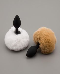 Nouveaux produits sexuels Silicone Butt Plug Rabbit Tail Small Size Anal plug sexy coloré Bunny Tail Cosplay Erotic Sex Toys for Woman 079241481