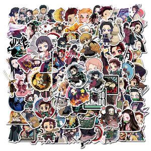 Nieuwe sexy 100 pcs demon slayer anime strip cartoon stickers stickers stickers diy fiets bagage skateboard laptop ins graffiti sticker kid klassiek speelgoed