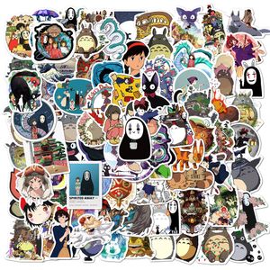 NIEUW SEXY 100PCS Hayao Miyazaki Anime Comic Cartoon Stickers Laptop Guitar Bagage Koelkast Waterdicht Graffiti Kids Classic Sticker Toy