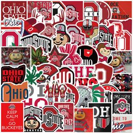 Nieuwe sexy 50 -stcs Ohio State University Graffiti Stickers Car Stickers Laptop Guitar Suitar Suitar Proof Diy Classic Kids Toy Sticker Decals