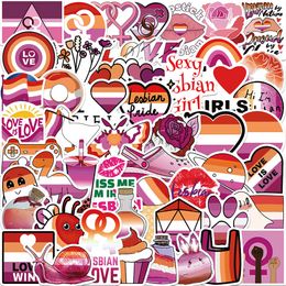 Nieuwe sexy 50 stks paarse lesbische cartoon graffiti stickers laptop bagage skateboard gitaar motorfiets waterdicht klassiek speelgoed sticker sticker