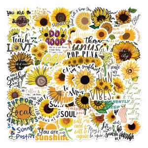 Nuevo Sexy 50 UNIDS Girasol Citas Inspiracionales Frases Pegatinas Graffiti DIY Oficina Sala de Estudio Laptop Equipaje Guitarra Scrapbook Juguete Calcomanía