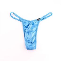 Nouveau sac de ceinture Sexy en forme de T, pantalon en T pour hommes, lisse, respirant, taille basse, sous-vêtements tendances 687416