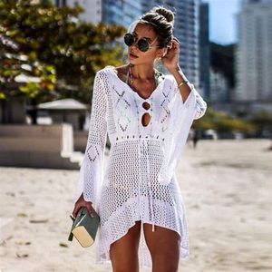 New Sexy Cover Up Bikini Women Swimsuit Cover Up Bathing Suit Beach Wear Women Swimwear Mesh Summer Beach Dress Tunic Robe275g