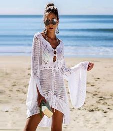 Nouvelle couverture sexy Bikini Femmes de maillot de bain Coverup de plage Assiette de bain de plage Wear Tricoting Mesh Mesh Robe Benic8739782