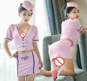 Nieuwe sexy lingerie student meid stewardess uniform verleiding verpleegster passie pak karakter spelen sexy sexy innerlijke jurk female7040501