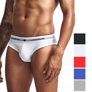 Nuevos hombres sexy ropa interior de algodón transpirable para hombre calzoncillos calzoncillos cómodos ropa interior gay pene Cueca bragas masculinas pantalones cortos T200517