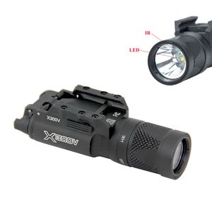 SF X300V-IR pistola luz táctica 400 lúmenes LED luz blanca y salida IR Rifle caza linterna ajuste 20mm Picatinny Rail