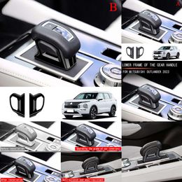 Nieuwe Shift Trim Voor Mitsubishi Outlander 2022 2023 2024 Abs Carbon Auto Versnellingspookknop Cover Interieur Accessoires