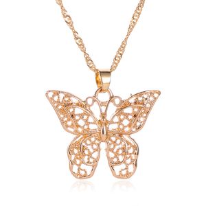 Collier pendentif papillon brillant pour femmes, chaîne de clavicule exquise, bijoux cadeau pour dames, nouvelle collection