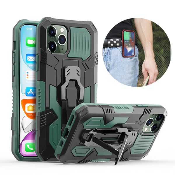 Nueva funda magnética para vehículo armadura a prueba de golpes con soporte para Samsung A20 A51 S21 funda protectora trasera para iphone 12 6 7 8 plus