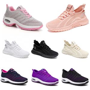 Nouvelles chaussures de randonnée femmes course hommes chaussures plates semelle souple mode violet blanc noir confortable sport couleur blocage Q46-1 GAI 861 Wo